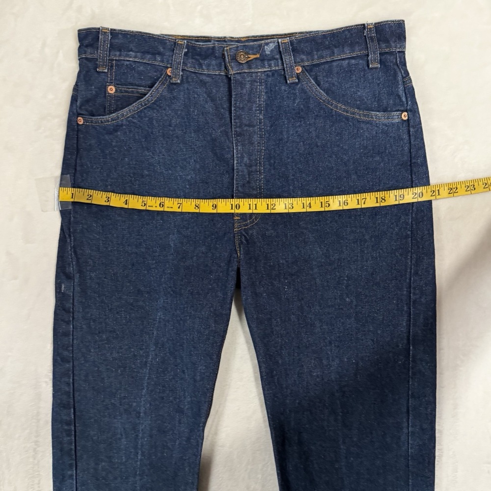 Vintage Levi's Orange Tab 505 Jeans Tag 36x32 Size 34 Dark Raw Rigid Denim USA - Picture 10 of 16